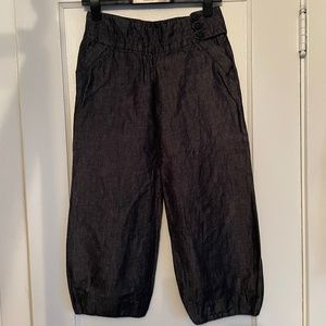 Elevenses vintage cotton/linen capri pants